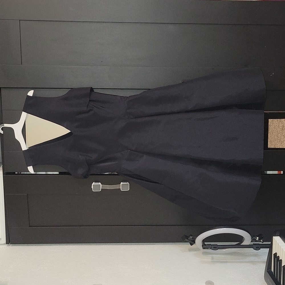 Zac posen cocktail MIDI BLACK dress